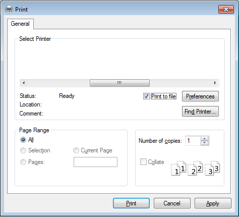 Printing Features