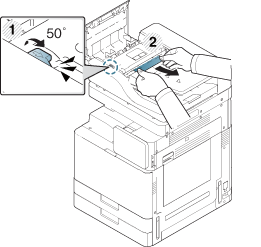 paper jam in exit area