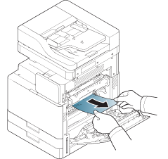 paper jam inside machine