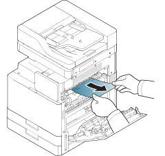 samsung printer paper jam inside machine